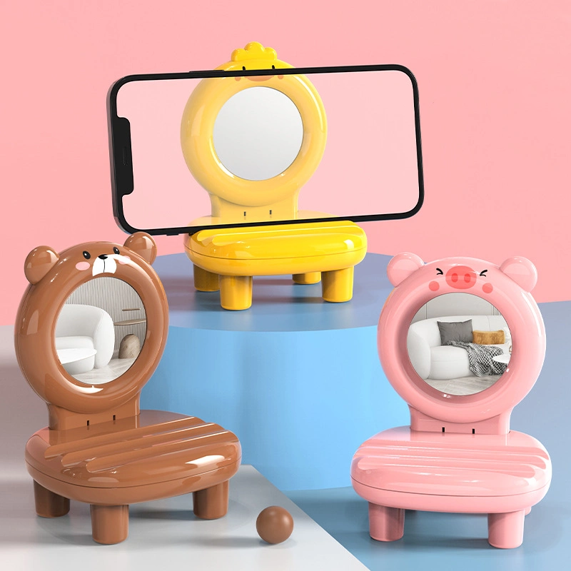 Creative Mini Cartoon Stand With Mirror