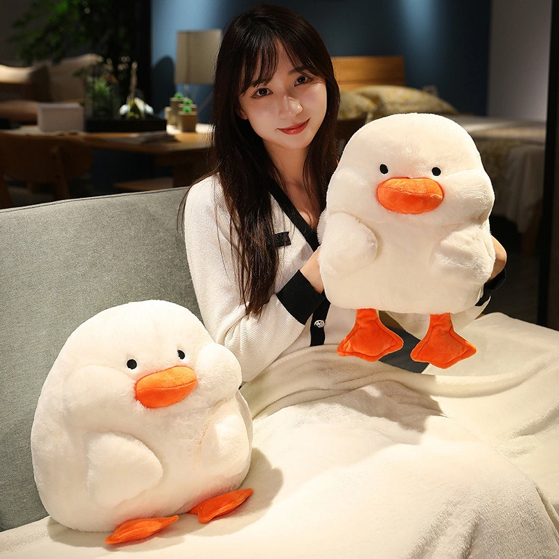 Fashion Duck Shape Hand-warming Plush Doll