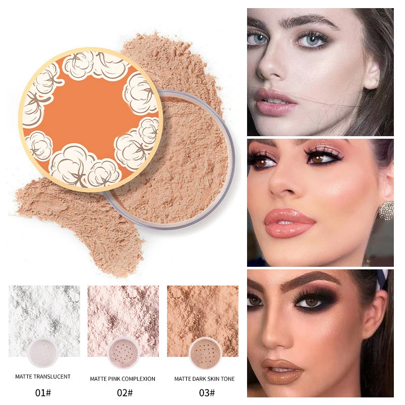 Concealer Loose Powder Fix Matte Waterproof Anti-Sweat