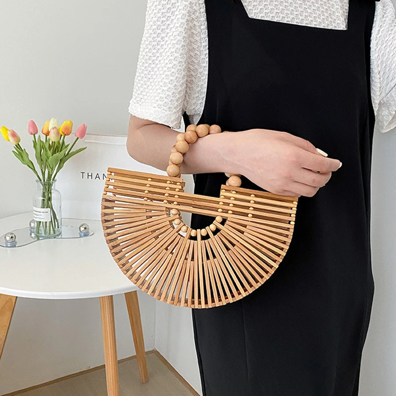 Women's Bamboo Weaving Handwoven Bag