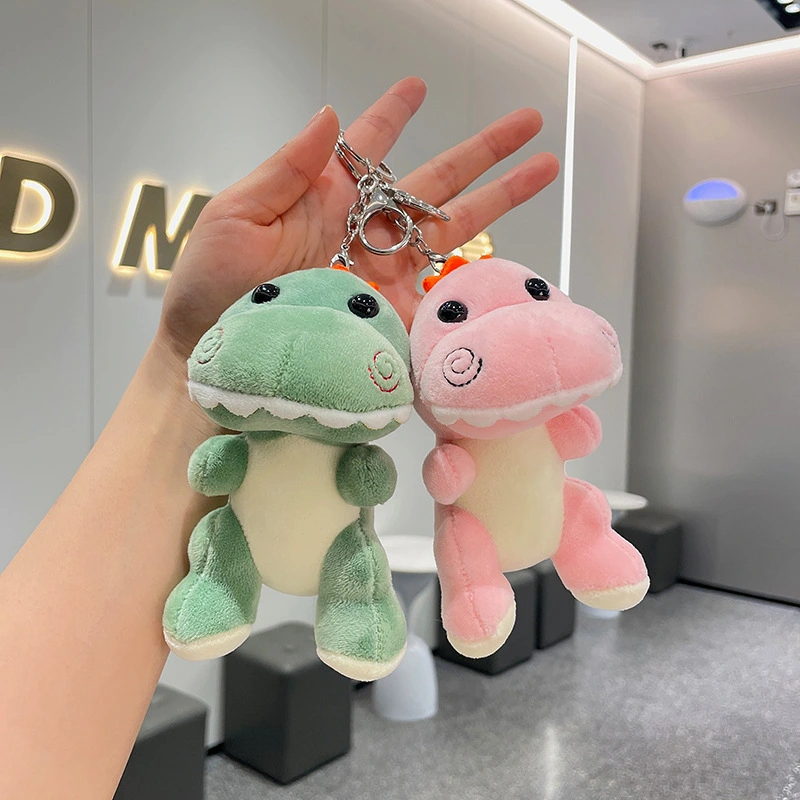 Small Dinosaur Plush School Bag Pendant Wedding Doll Doll Key Ring