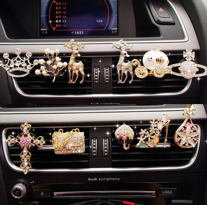 Cartoon Car Fragrance Car Interior Perfume Aromatherapy Female Car Supplies