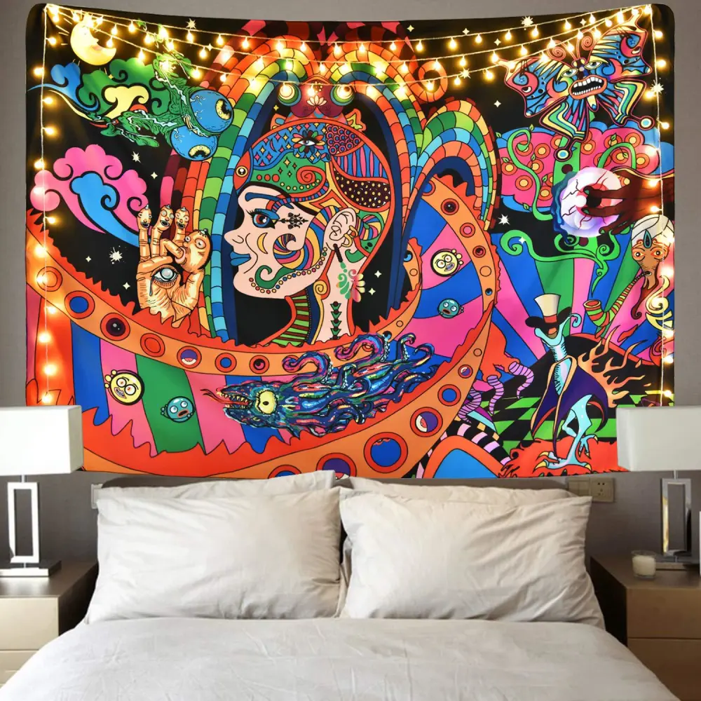 Home Decoration Psychedelic Background Cloth