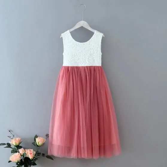 Girls' Lace Sleeveless Dress