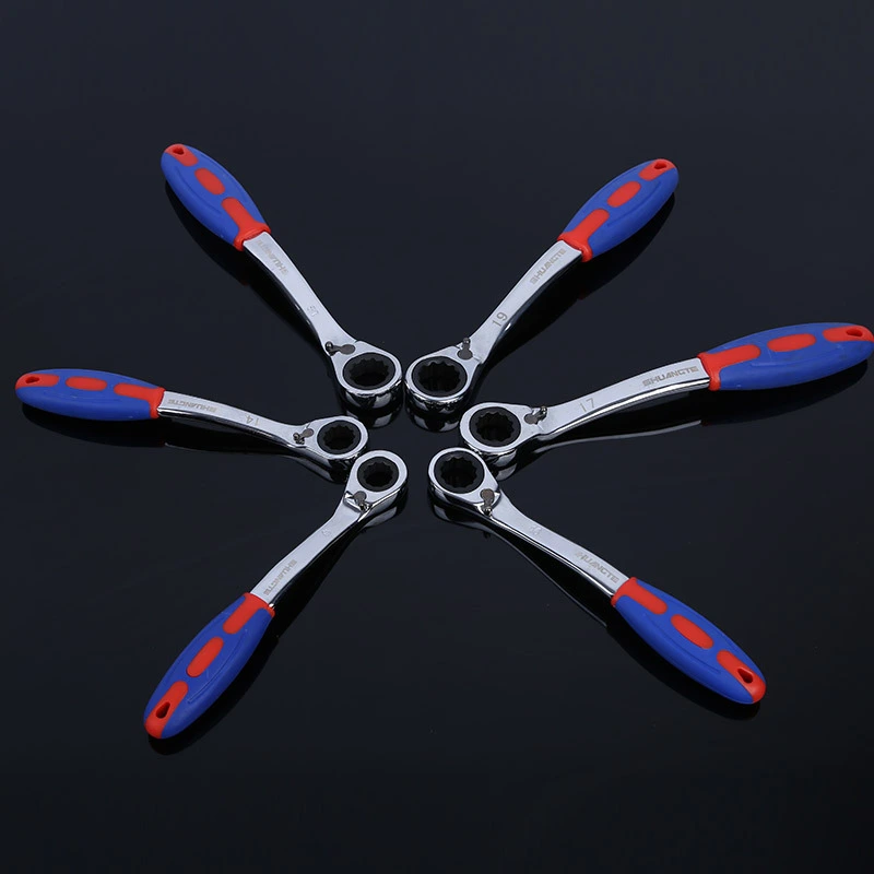 Plastic Handle Two-way Dual-use Ratchet Wrench
