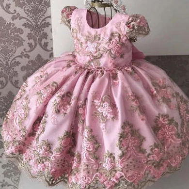 Princess Little Flower Girl Western Style Wedding Dress