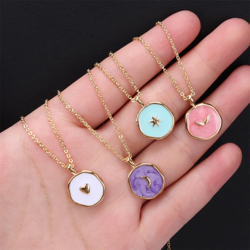 Star Moon Love Pendant Necklace