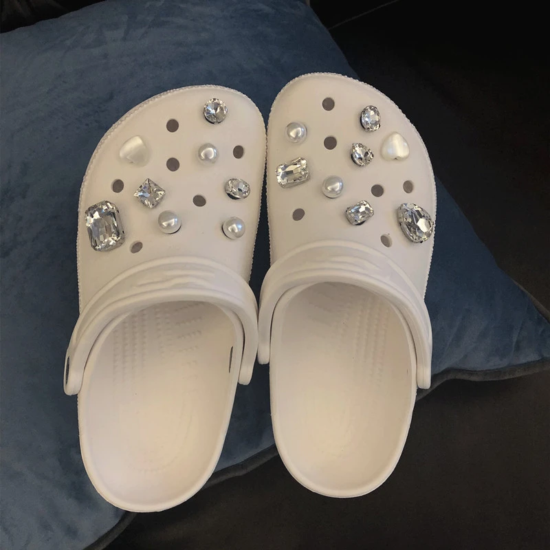 Love Section Diy Hole Shoes Decorative Drill Buckle