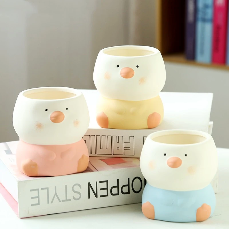 Meat Pot Ceramic Creative Cute Cartoon Animals