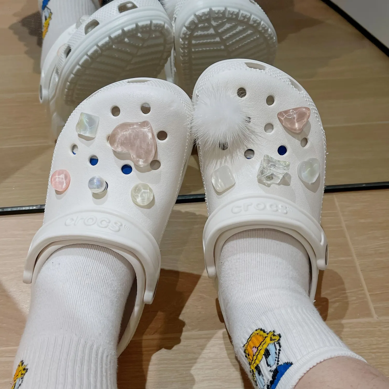 Hole Shoes Ice Snowball Buckle