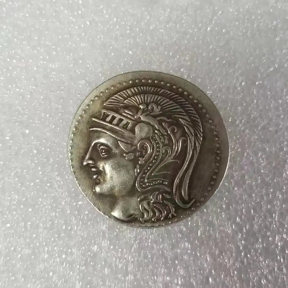 Antique Handicraft Greek Coin Copper Plating