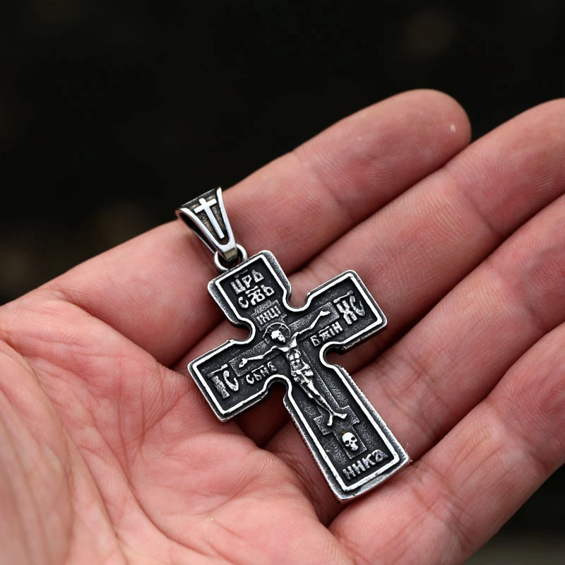 Cross Titanium Steel Pendant Necklace