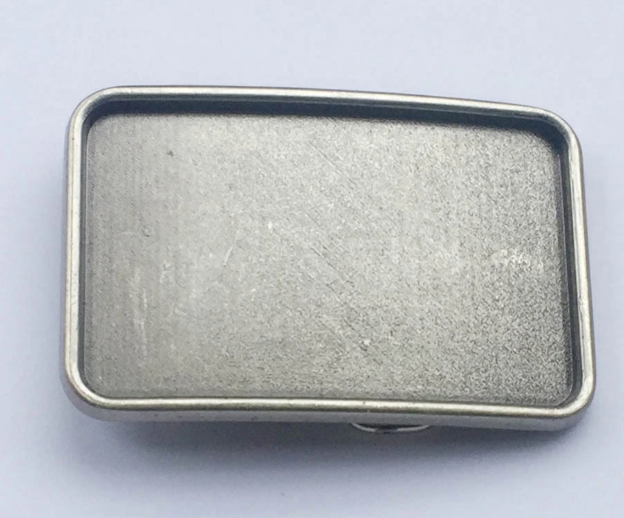 Small Square DIY Smooth Plate Belt Buckle