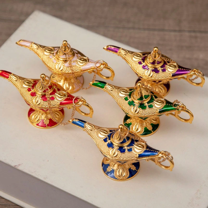 Creative Vintage Zinc Alloy Drip Color God Lamp Crafts Ornaments