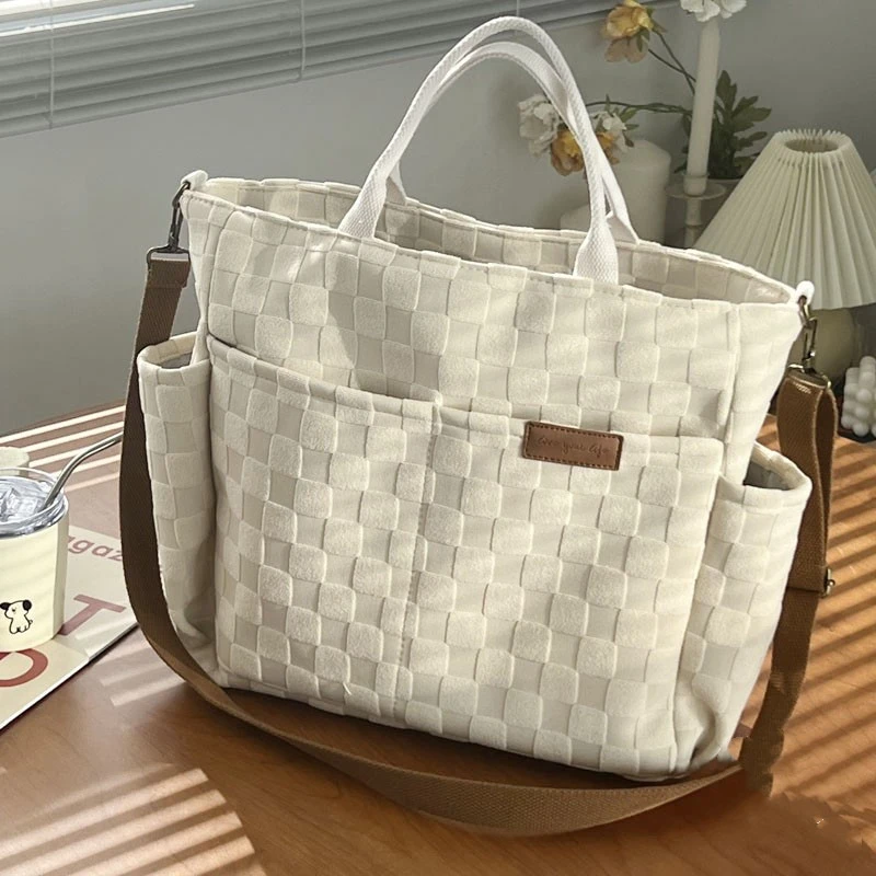 One Shoulder Art Tote Canvas Bag