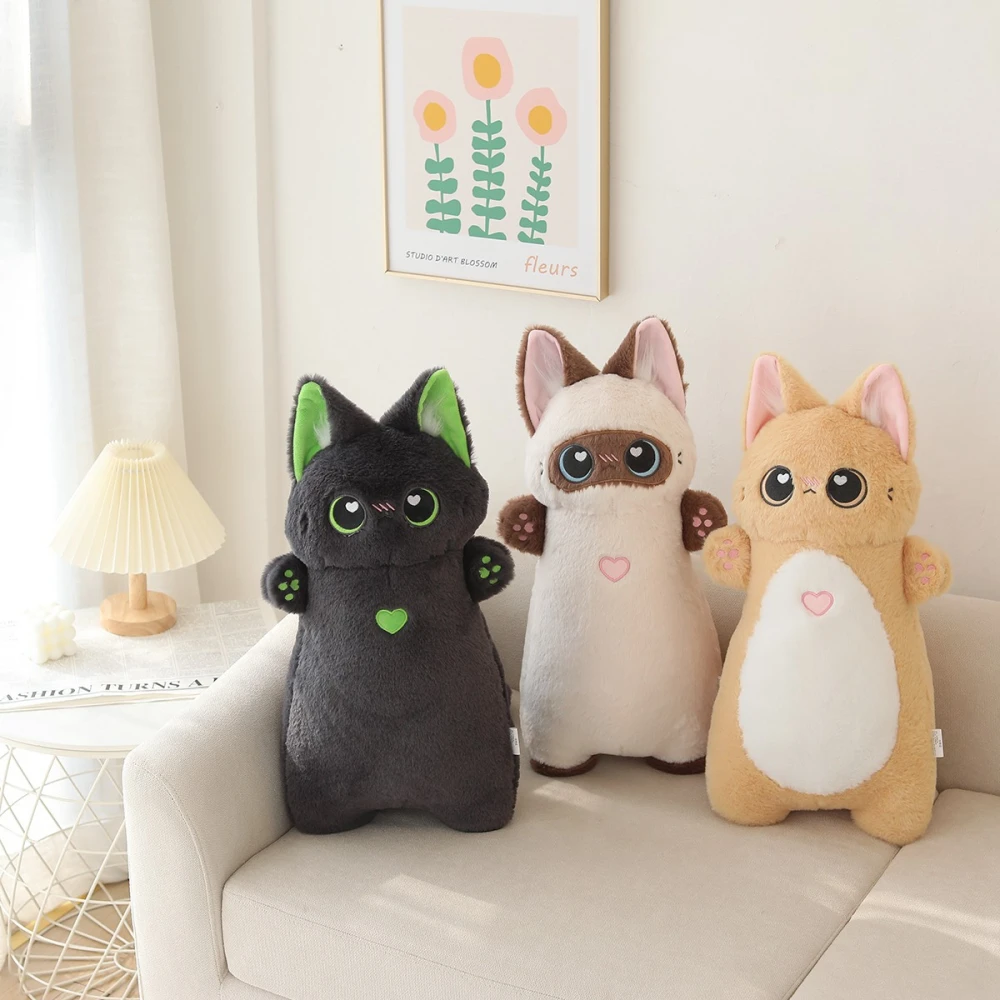 Cat Doll Long Pillow Cute