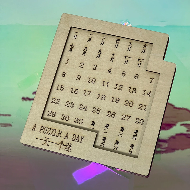 Calendar Puzzle Ten Level Difficulty GM365-day Time Killing Calendar