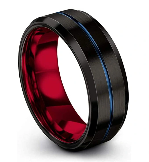 Men's Titanium Steel Brushed Polished Ring