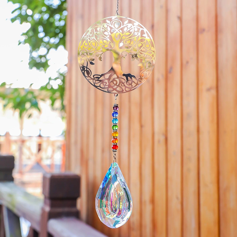 Metal Sheet DIY Crystal Ball Window Ornament Pendant