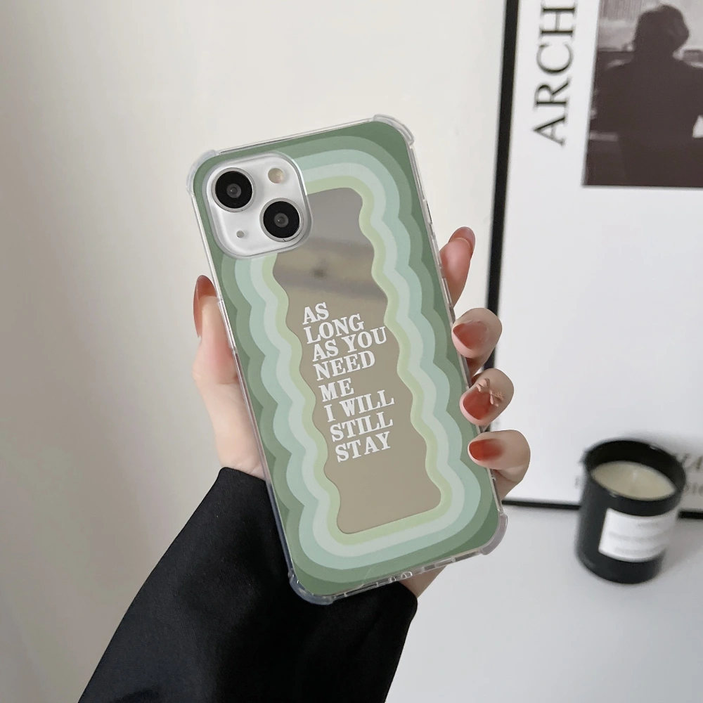 Ins Wave Gradient Mirror Phone Case