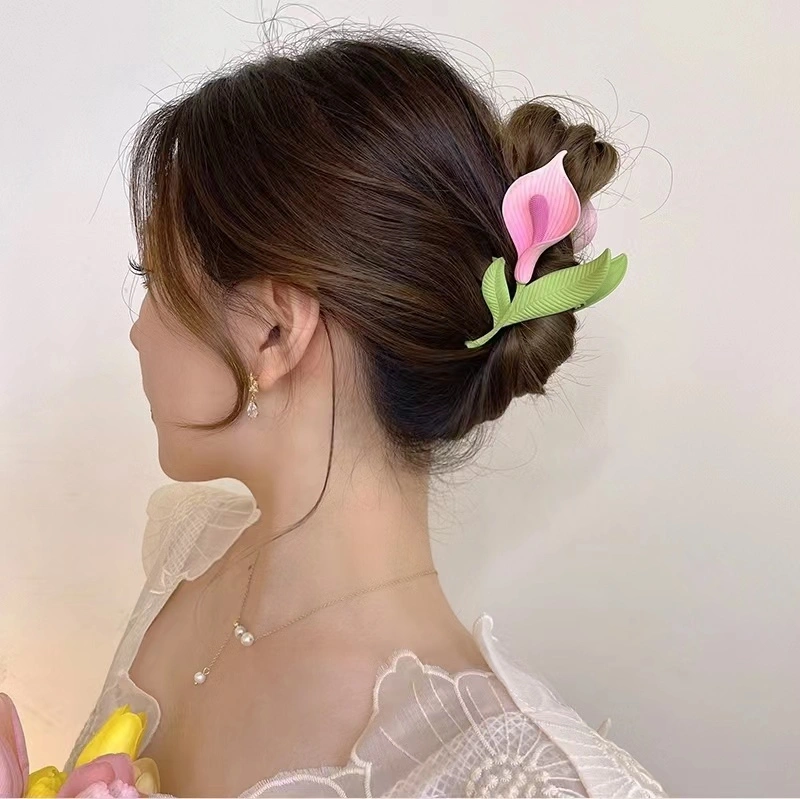 Women's Fashion Temperament Calla Lily Styling Hairpin