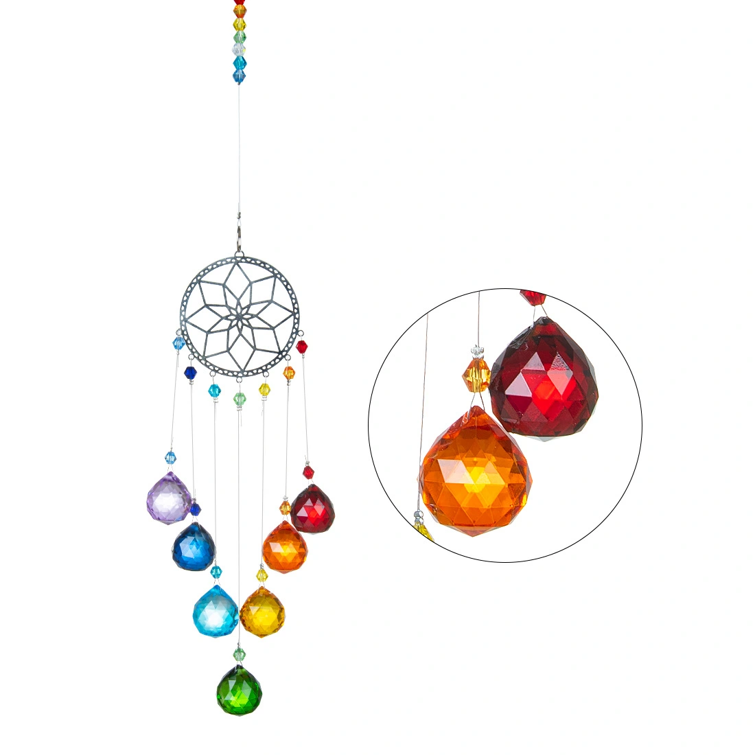 Colorful Lighting Ball Crystal Pendant