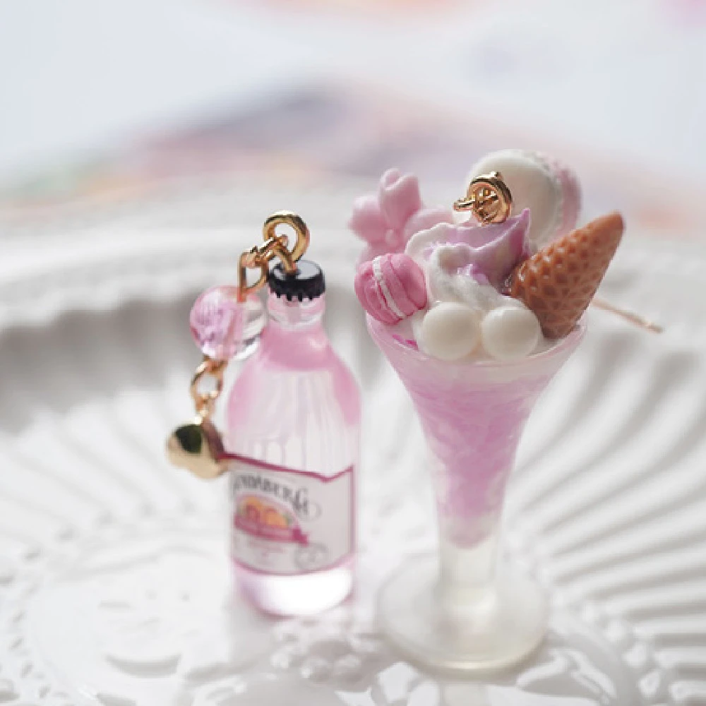 Bubble Water And Ice Cream Earrings