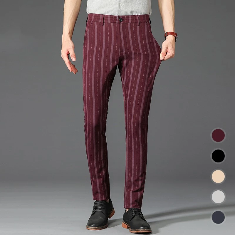 Men's Vertical Striped Trousers