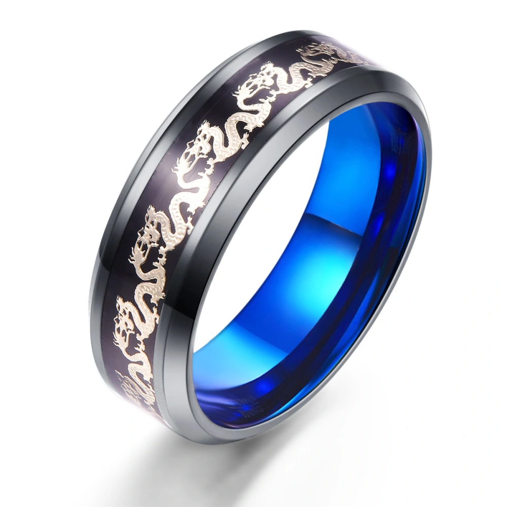 Two-color Vacuum Plated Titanium Steel Ring