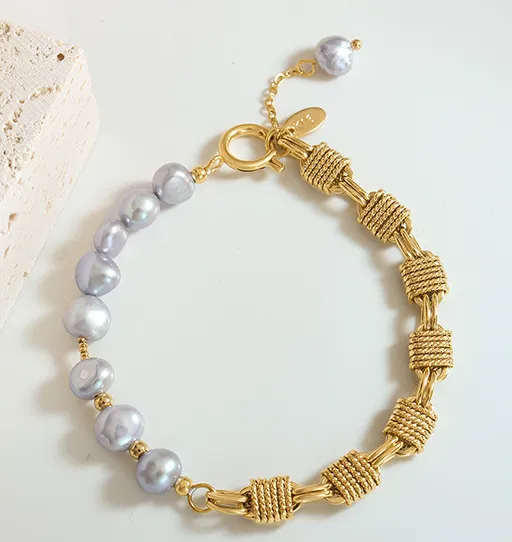 Regalia Golden Pearl Bracelet