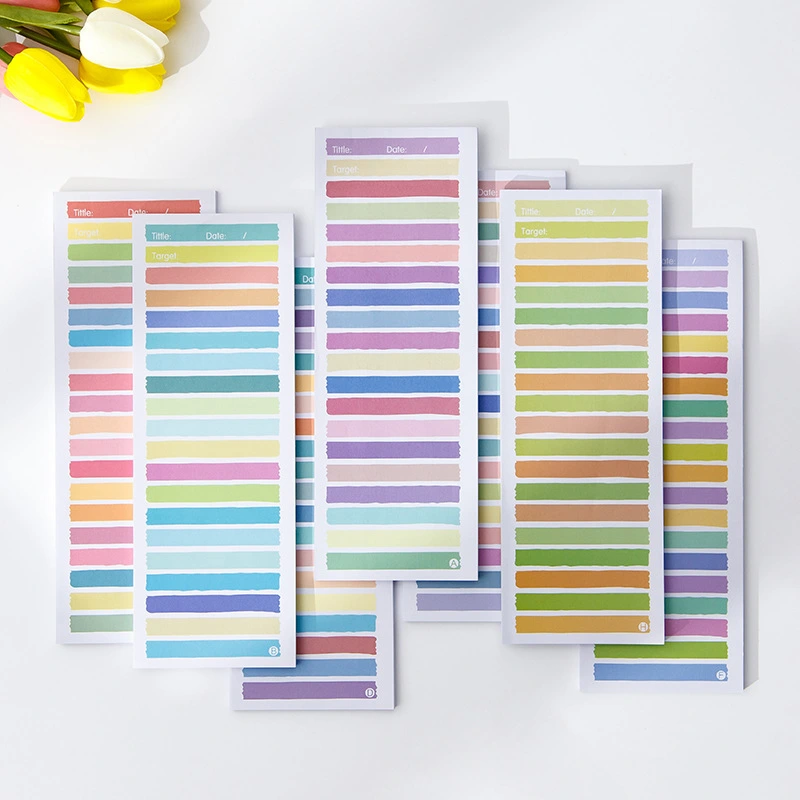 Simple Ins Wind Super Long Clause Color Student Notepad