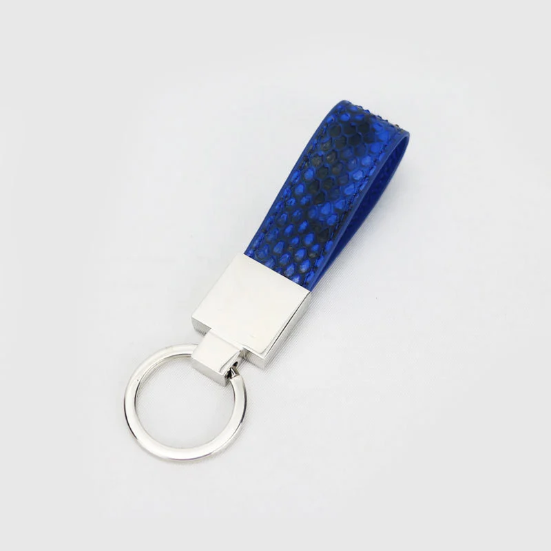 Snake Skin Home Car Leather Keychain Portable