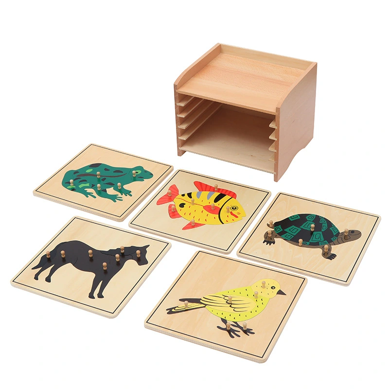 Teaching AIDS Kindergarten Panel Toy Animal Puzzle Cabinet