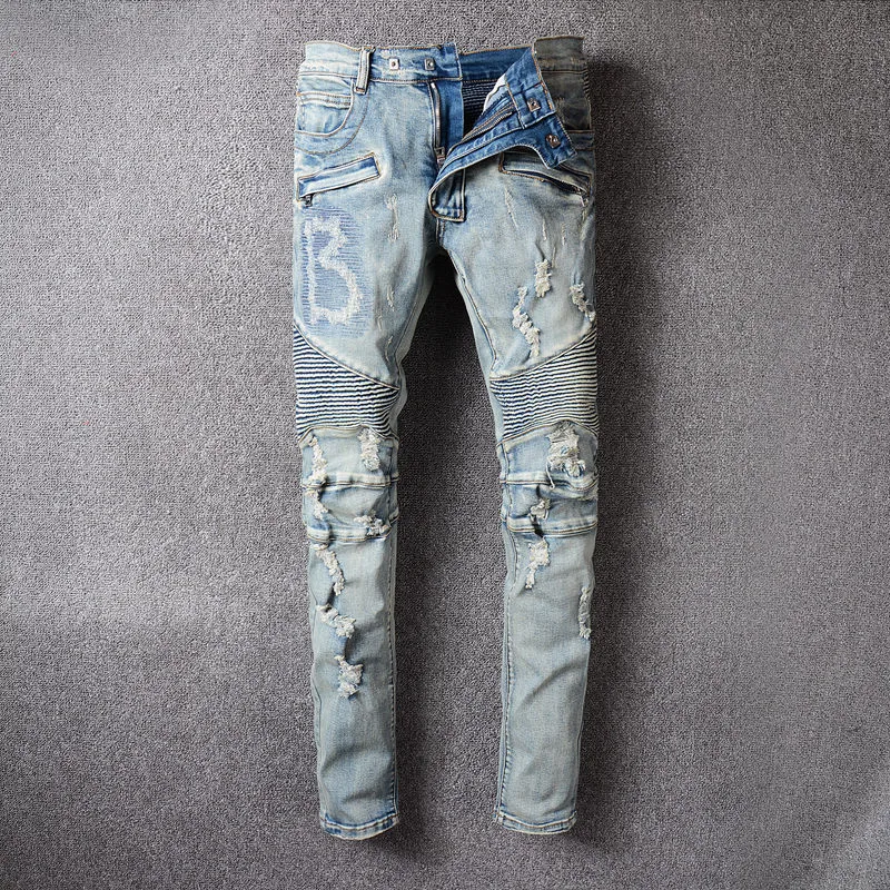 Worn Beggar Worn Multi Pocket Slim Fit Elastic Pants