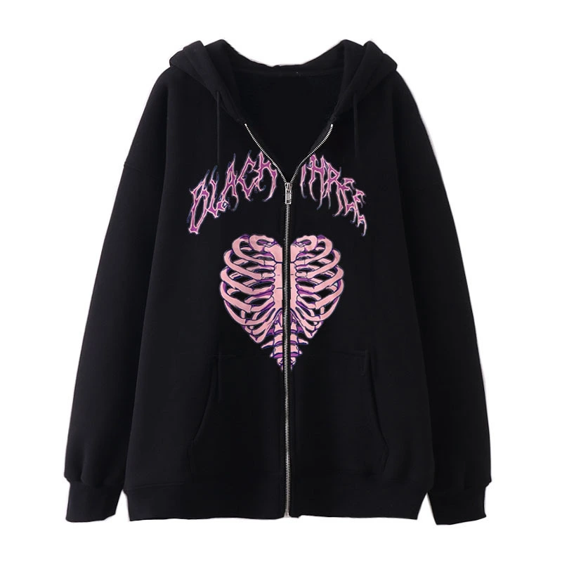 2023 New Gothic y2K Zipper Hoodie