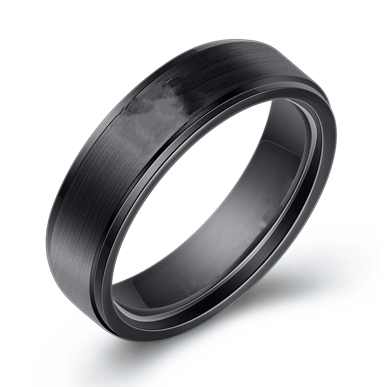Her King His Queen Titanium Steel Couple Ring Stainless Steel
