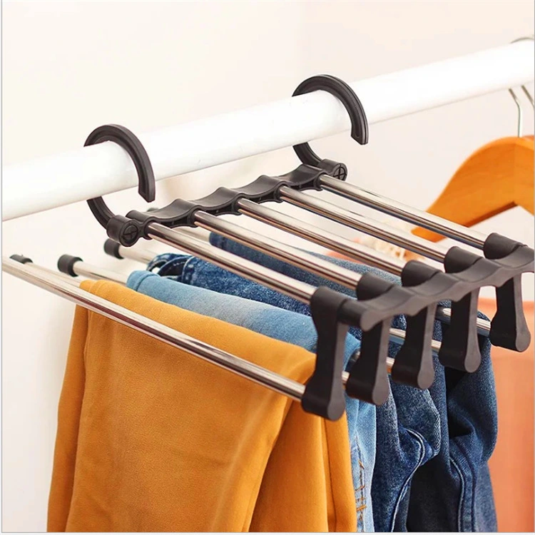 Retractable 5-in-1 Magic Stainless Steel Hanger