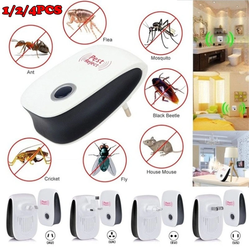 1/2/4 PCS Ultrasonic Repeller Indoor Plug In Pest Control For Insects