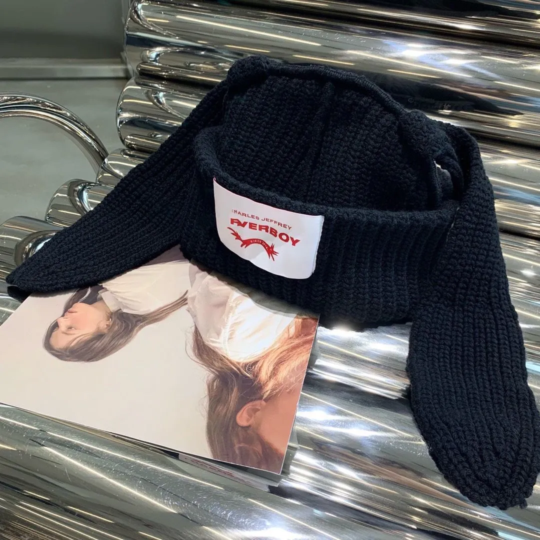 Women's Rabbit Ear Knitted Hat