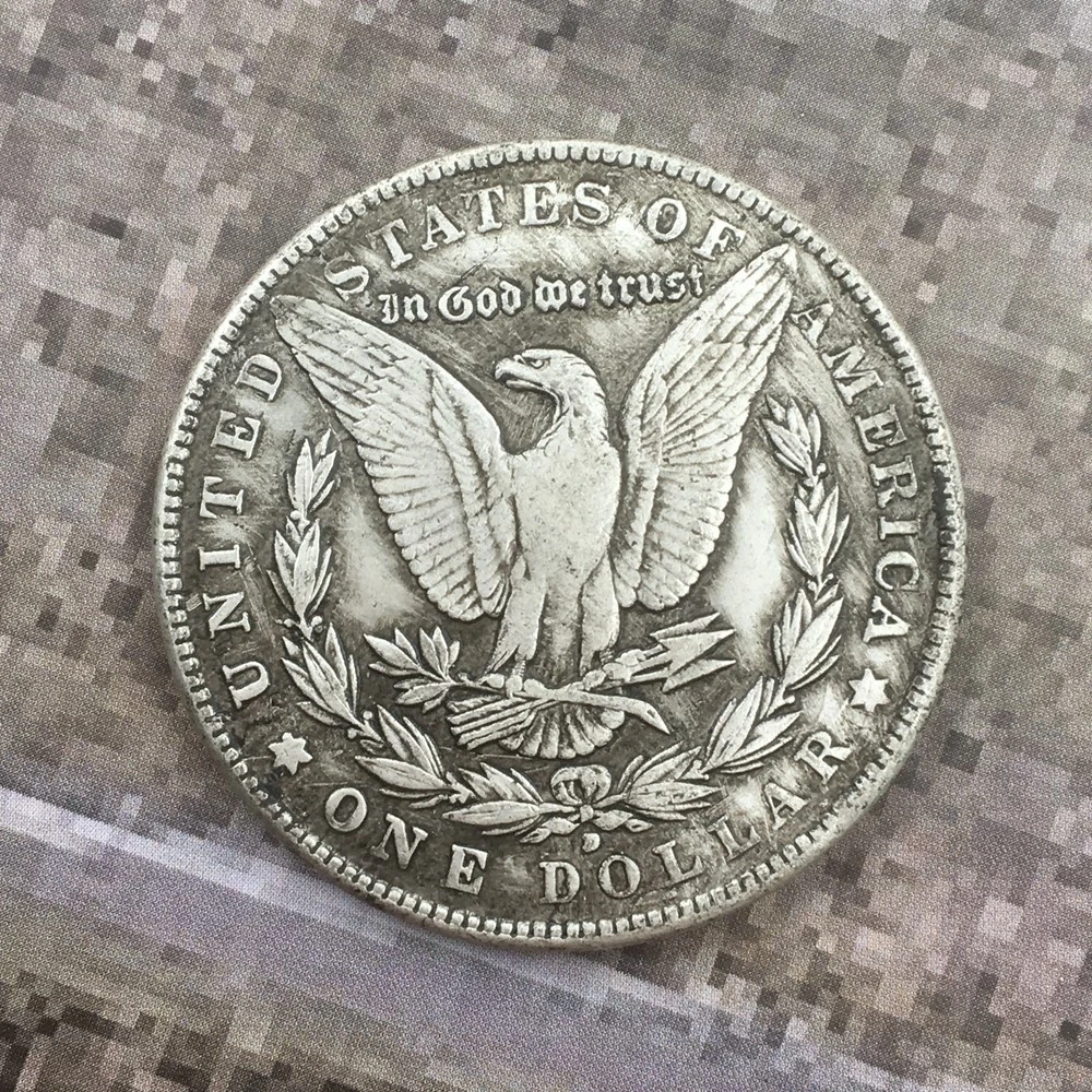 Blowable Silver Dollar Skull Commemorative Coin