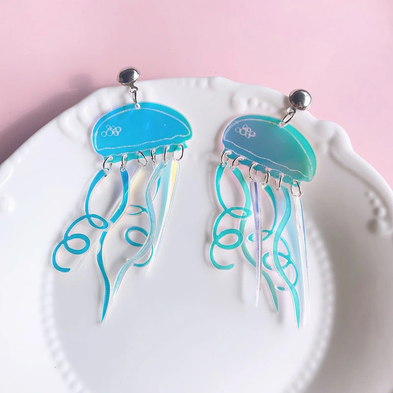 Colorful Jellyfish Premium Sense Ins Style Earrings