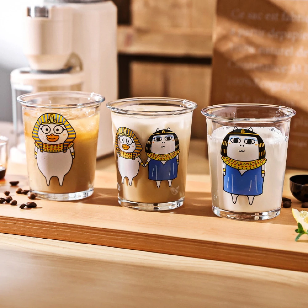 Cute Glass Home Drink Juice Milk