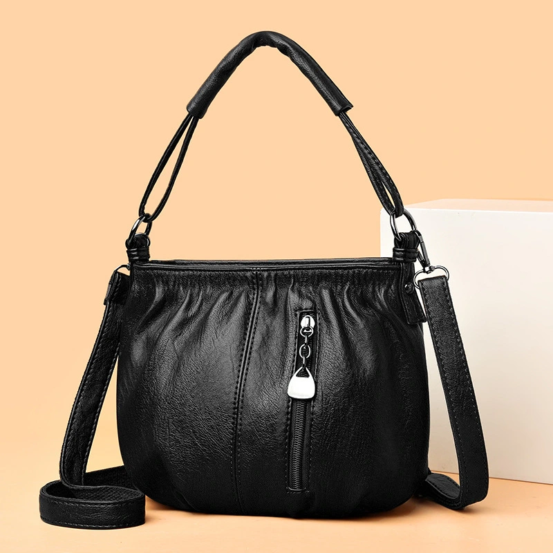 Women's Fashion Retro Multi-layer Large Capacity Crossbody Bag