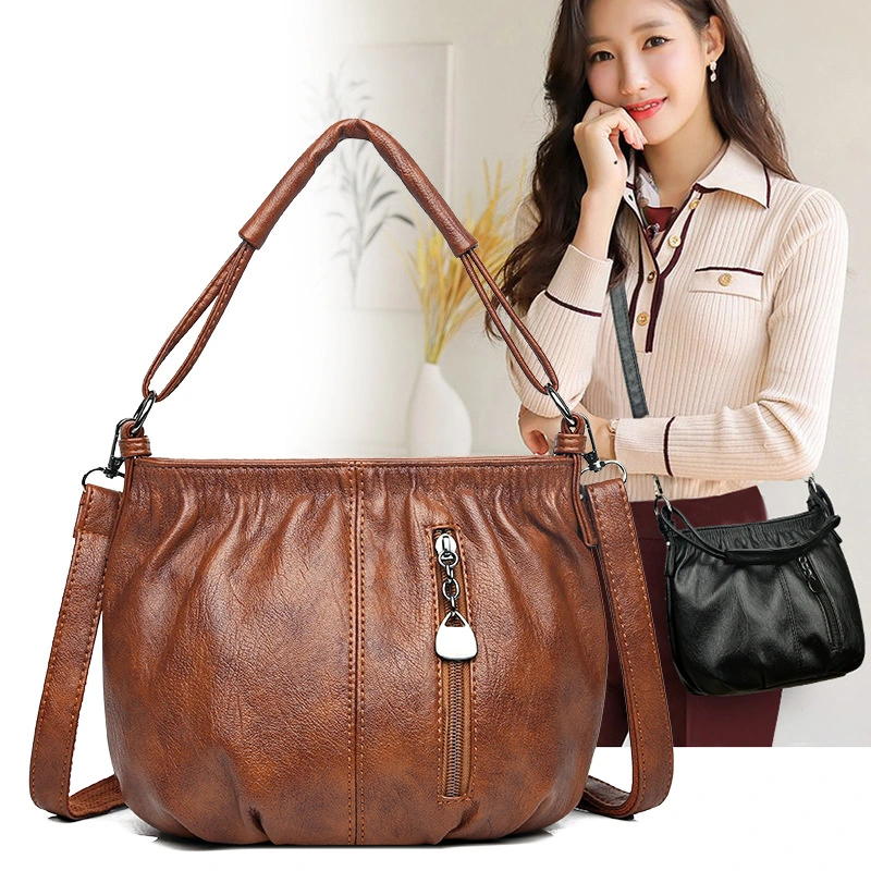 Women's Fashion Retro Multi-layer Large Capacity Crossbody Bag