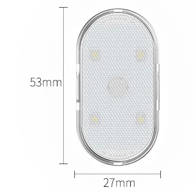 Car Lighting Reading Light Touch Sensing Usb Rechargeable Light