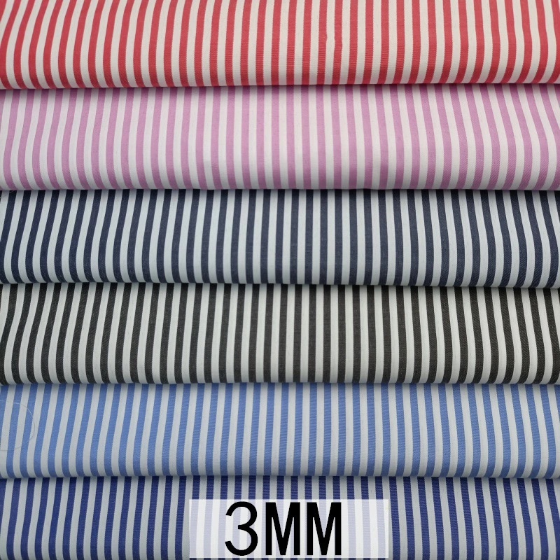 Polyester Yarn-dyed Striped Shirt Fabric