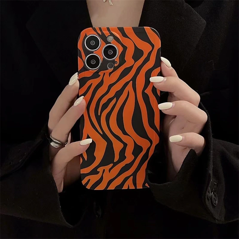 Fashion Tiger Pattern Orange Phone Case