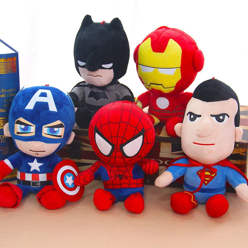 Avengers Doll Spiderman Plush Toy Captain America Superman