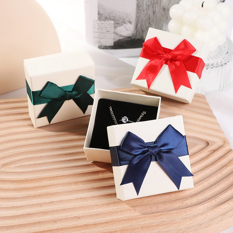 Bow Necklace Earrings Packaging Gift Box