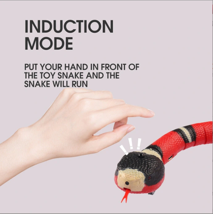 Remote Control Electric Toys Intelligent Induction Obstacle Avoidance Silver Ring Snake